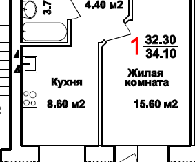Продается 1-комнатная квартира, 34.1 м2, Нижний Новгород, улица 8 Марта, 28, метро Буревестник