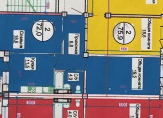 Продаю 2-комнатную квартиру, 72 м2, Махачкала, проспект Насрутдинова, 254к3, Ленинский район