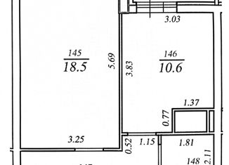 Продам 1-ком. квартиру, 42.2 м2, Самара, Революционная улица, 101Вк1, ЖК Сокол