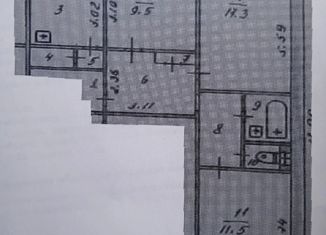 3-комнатная квартира на продажу, 65 м2, посёлок Искра Октября, Молодёжная улица, 6