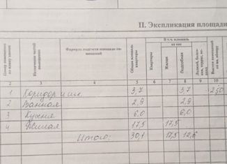 1-ком. квартира на продажу, 30.1 м2, Иркутская область, улица Шапошникова, 2