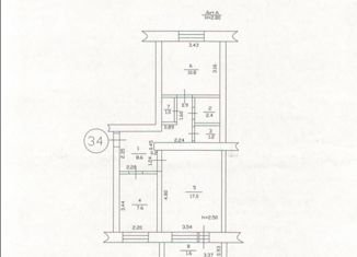 Продаю 2-ком. квартиру, 50 м2, посёлок городского типа Озёрный, Кольцевая улица, 18