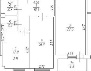 Продам 2-ком. квартиру, 68.3 м2, Ростов-на-Дону, проспект 40-летия Победы, 63/17с1, ЖК Сокол Град