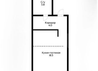 Продаю квартиру студию, 30 м2, Краснодар, ЖК Ясный, улица Гидростроителей, 62к3