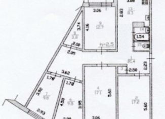 Продается 5-ком. квартира, 104.9 м2, городской посёлок Рощино, Социалистическая улица, 96