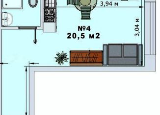 Продаю квартиру студию, 20.5 м2, Москва, Бартеневская улица, 49к1, район Южное Бутово