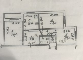 Продаю 3-ком. квартиру, 63 м2, Липецк, улица Леонтия Кривенкова, 9, Октябрьский район