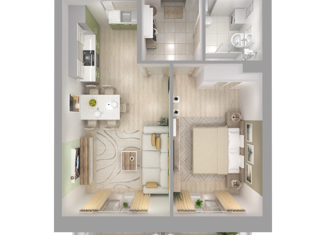 Продается двухкомнатная квартира, 52.3 м2, Волгоград, улица Алехина, 38А, Краснооктябрьский район