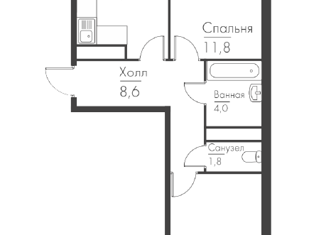 Продается 2-ком. квартира, 64.1 м2, Самара, проспект Масленникова, 14А