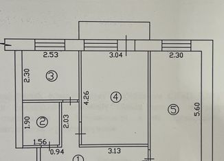 Продам 2-ком. квартиру, 42.2 м2, Суровикино, 1-й микрорайон, 54