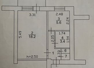 Продажа 1-комнатной квартиры, 32.7 м2, посёлок городского типа Смоляниново, Школьный переулок, 8