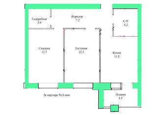 Продам 2-комнатную квартиру, 56 м2, Оренбург, улица Нахимова, 49, Ленинский район