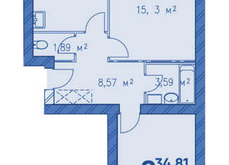 2-ком. квартира на продажу, 64.64 м2, посёлок Красный Бор, Заволжская улица, 1