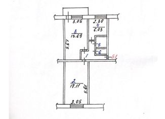 Продам 2-комнатную квартиру, 47.5 м2, Старый Оскол, микрорайон Лебединец, 8