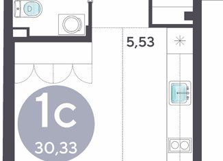 Продаю квартиру студию, 29.8 м2, Новосибирск, 1-я Чулымская улица, 112/2, метро Площадь Гарина-Михайловского