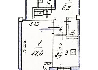 Продается 1-комнатная квартира, 40.2 м2, Ярославль, улица Строителей, 3к5, Дзержинский район