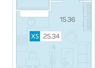 Продам квартиру студию, 25.3 м2, Архангельск, Ленинградский проспект, с40, территориальный округ Майская горка