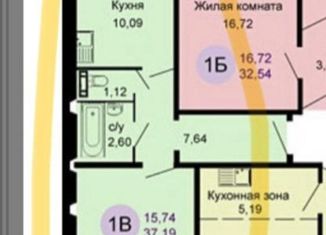 Продается 1-ком. квартира, 37.1 м2, Новосибирск, метро Речной вокзал, улица Сибиряков-Гвардейцев, 64/2