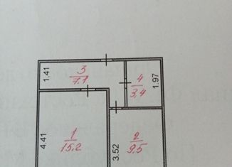 Продам 1-комнатную квартиру, 35.2 м2, посёлок городского типа Оршанка, улица Крупина, 19