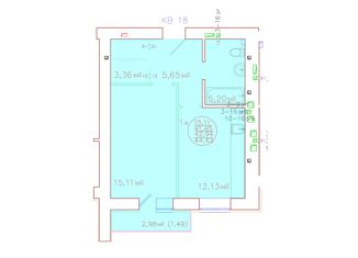 Продажа 1-ком. квартиры, 42.94 м2, Самара, ЖК Артхолл, бульвар Засамарская Слобода, 9