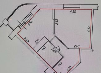 Продам однокомнатную квартиру, 39.3 м2, Калуга, улица Кибальчича, 2, ЖК Галактика