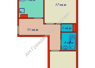 Продам двухкомнатную квартиру, 58.5 м2, Шлиссельбург, улица Чекалова, 47