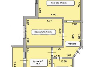 Продается 2-ком. квартира, 58 м2, село Рамзай, Севастопольская улица, 4