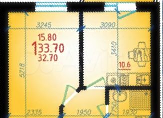 Продам 1-ком. квартиру, 34 м2, аул Новая Адыгея, Бжегокайская улица, 90/6к1, ЖК Мега