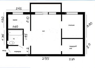 Сдается в аренду 3-ком. квартира, 45 м2, Саратов, Заречная улица, 29, Заводской район