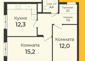 Продажа двухкомнатной квартиры, 54 м2, Удмуртия, 9-я Подлесная улица, 11к3