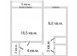 Продаю 1-ком. квартиру, 41.5 м2, Челябинская область, улица 250-летия Челябинска, 15А