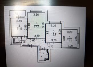 Продам 3-комнатную квартиру, 71.2 м2, Москва, улица Металлургов, 56/2, ВАО