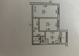 Продается двухкомнатная квартира, 52 м2, Тюменская область, улица Чубынина, 24