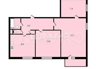 Продам 3-ком. квартиру, 57 м2, Нижний Новгород, улица Шаляпина, 19А, Московский район