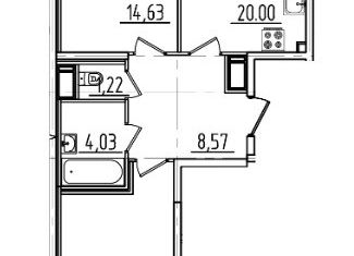 Продам 2-комнатную квартиру, 67.65 м2, Санкт-Петербург, муниципальный округ Гагаринское