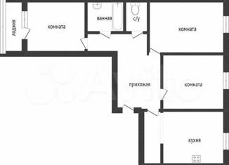 3-комнатная квартира на продажу, 63 м2, Курган, улица Кравченко, 94