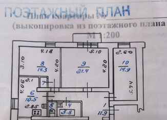 3-комнатная квартира на продажу, 78.7 м2, Иркутская область, 38-й квартал, 7
