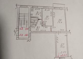 Продам 3-ком. квартиру, 58.4 м2, Краснодар, улица имени Тургенева, 170, Фестивальный микрорайон