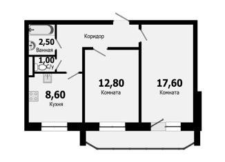 Продаю 2-ком. квартиру, 50.8 м2, посёлок Тельмана, Онежская улица, 7