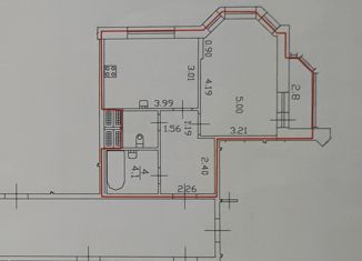 Однокомнатная квартира на продажу, 41.1 м2, Санкт-Петербург, улица Валерия Гаврилина, 3к2, метро Парнас