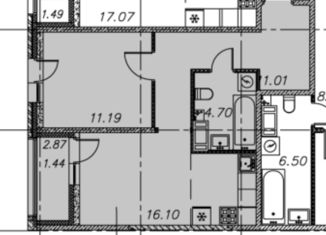 Продажа 1-комнатной квартиры, 44.4 м2, Санкт-Петербург, Двинская улица, 6, метро Нарвская