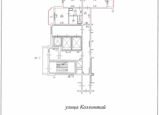 Продажа 2-комнатной квартиры, 54.2 м2, Санкт-Петербург, улица Коллонтай, 5/1, муниципальный округ Невский