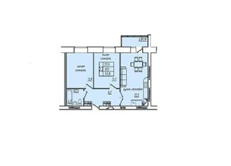 2-комнатная квартира на продажу, 63 м2, Вологда, Фрязиновская улица, 25Г, микрорайон Фрязиново