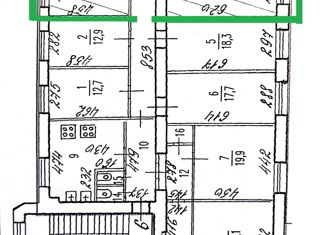 Продажа комнаты, 184 м2, Санкт-Петербург, Московский район, Киевская улица, 16