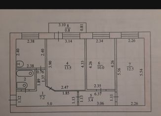 Продаю трехкомнатную квартиру, 55 м2, Уварово, 1-й микрорайон, 11