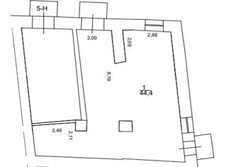 Продам офис, 44.4 м2, Санкт-Петербург, улица Калинина, 10, Кировский район