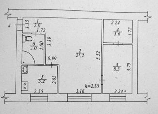 Продам двухкомнатную квартиру, 43 м2, Мирный, Ленинградский проспект, 25А