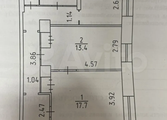 Продается двухкомнатная квартира, 56 м2, Глазов, улица Наговицына, 18/48