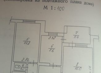 Двухкомнатная квартира на продажу, 48.7 м2, Лермонтов, улица Шумакова, 5