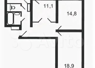 Продажа трехкомнатной квартиры, 70 м2, Москва, метро Солнцево, Солнцевский проспект, 10